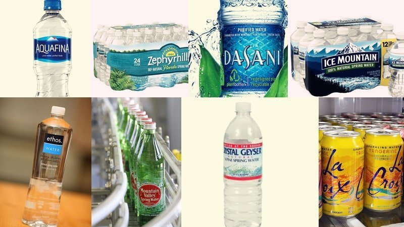 bottled water brands